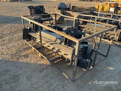 2023 Landhonor PR-12-72W 72 in Skid Steer Power Rake (Unused)