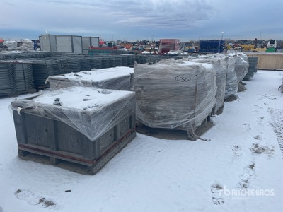 Quantity of (2000) Ladder Brackets, (233) 6 ft Access Ladders Scaffolding