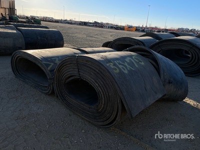 Quantity of (4) Rolls of Conveyor Belt