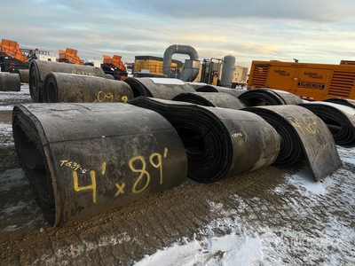Quantity of (4) Rolls of Conveyor Belt