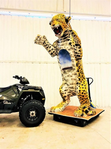 8 ft 5 in Fiberglass Jaguar Theme Park Sculpture 8 ft 5 in Fiberglass Jaguar Theme Park Sculpture