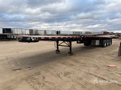 2013 Thruway 53-100 ft Tri/A Extendable Flatbed Trailer