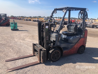 2018 Toyota 8FGCU25 4700 lb Caretilla de Ruedas de Macizas