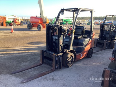2007 Toyota 8FGCU25 4700 lb Caretilla de Ruedas de Macizas
