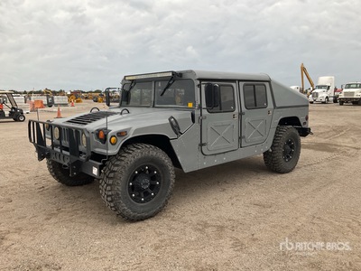 1992 AM General Humvee H1 M998 HMMWV 4 Door Hard Top w/Helmet Top