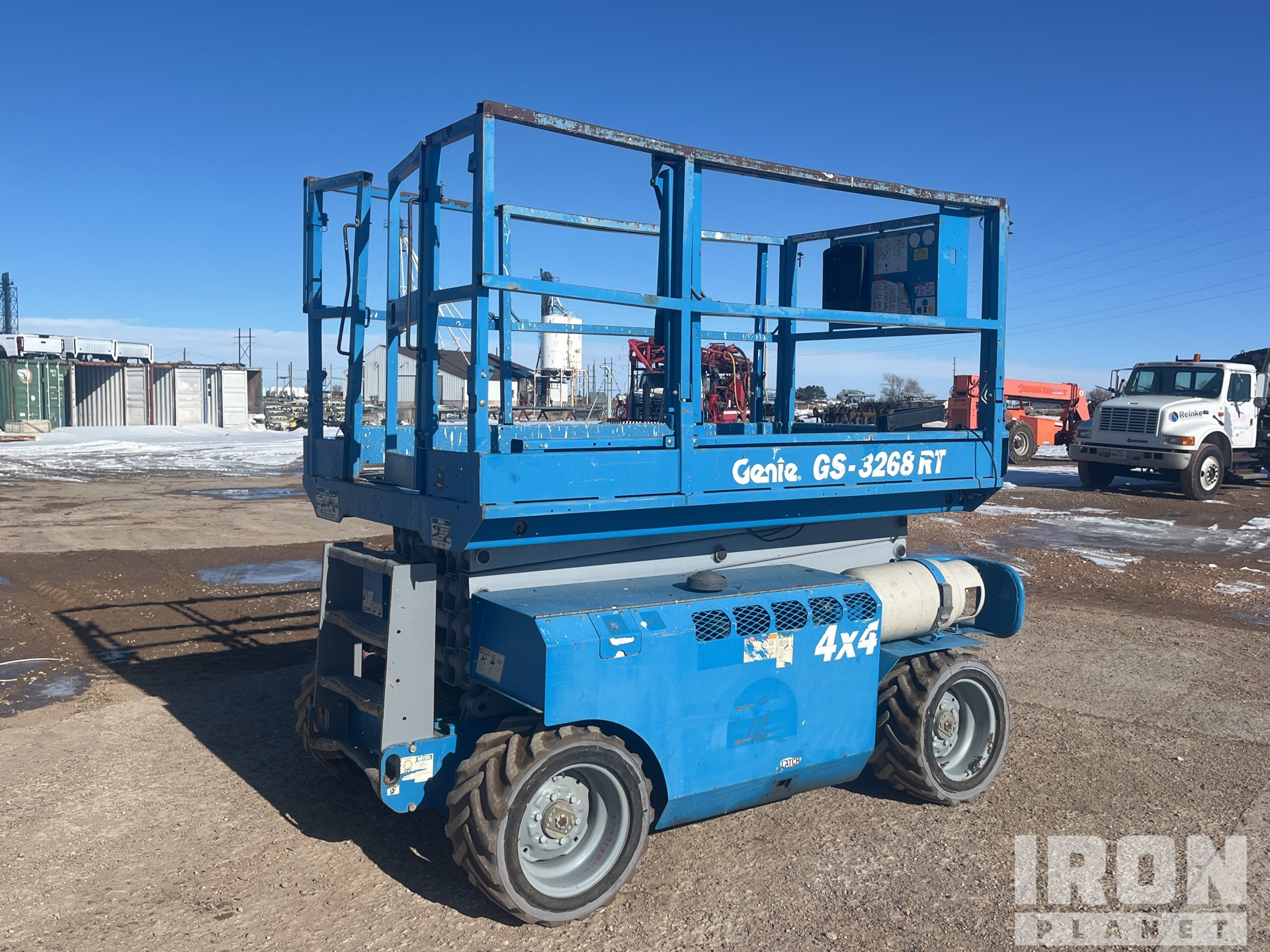じーぷ 2006 GENIE GS3268RT SCISSOR LIFT 32' REACH DUAL FUEL ROUGH