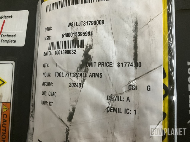 Surplus (1) Tool Kit, (1) Rod End Clevis, (8) Dust Covers 