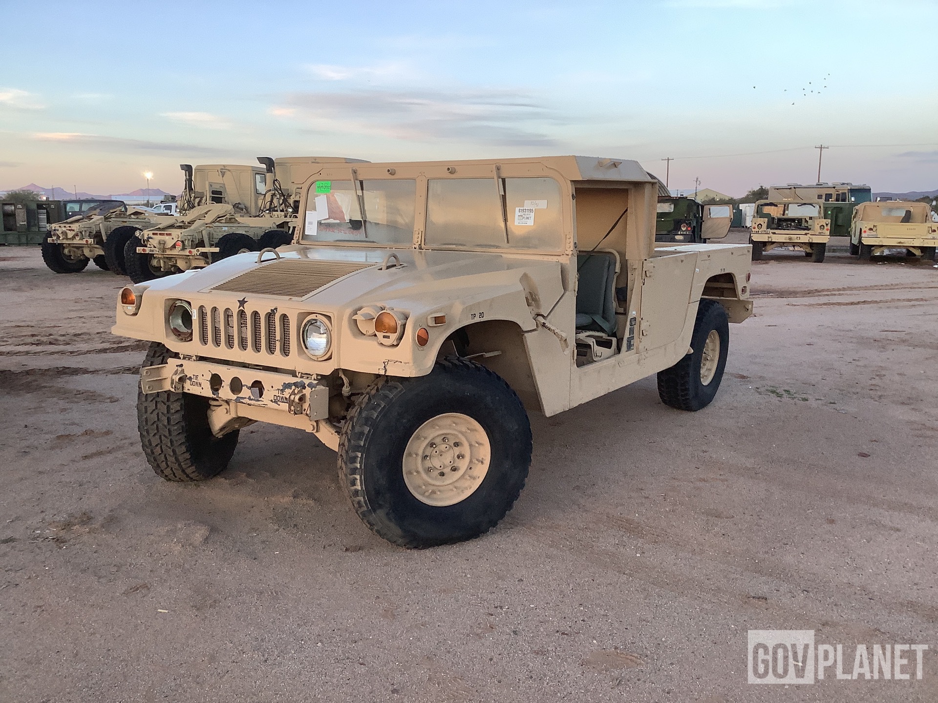 Surplus 1992 AM General M998 HMMWV 2 Door Hard Top w/Truck Body in 