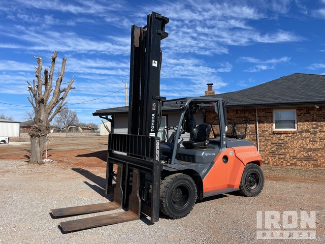 2019 Toyota 8FD70U 13000 lb Pneumatic Tire Forklift in Kingfisher ...