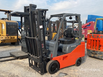 2007 Toyota 8FGCSU20 3450 lb Caretilla de Ruedas de Macizas