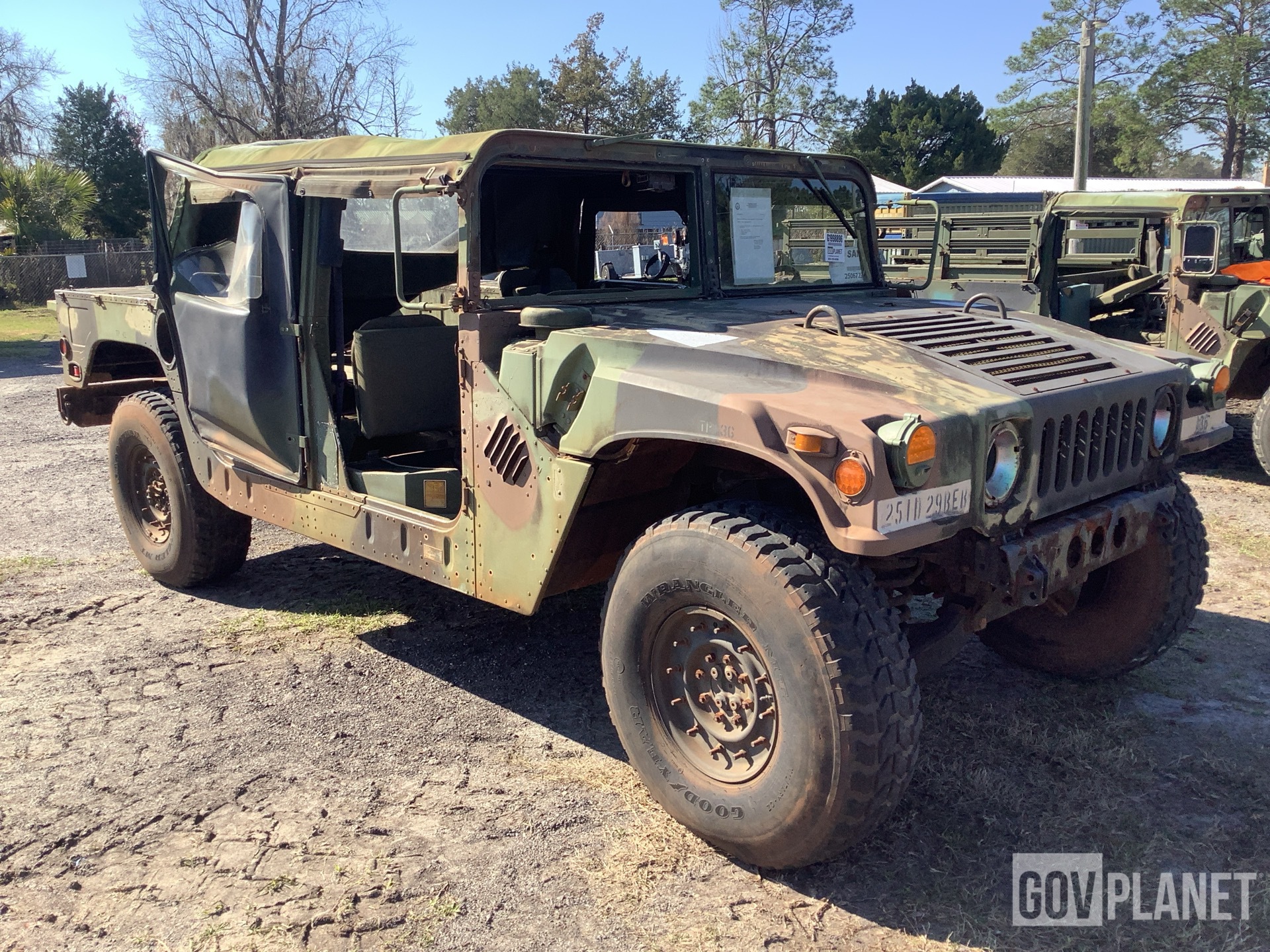 Surplus 2007 AM General M1097R1 HMMWV 4 Door Soft Top w/Truck Body 