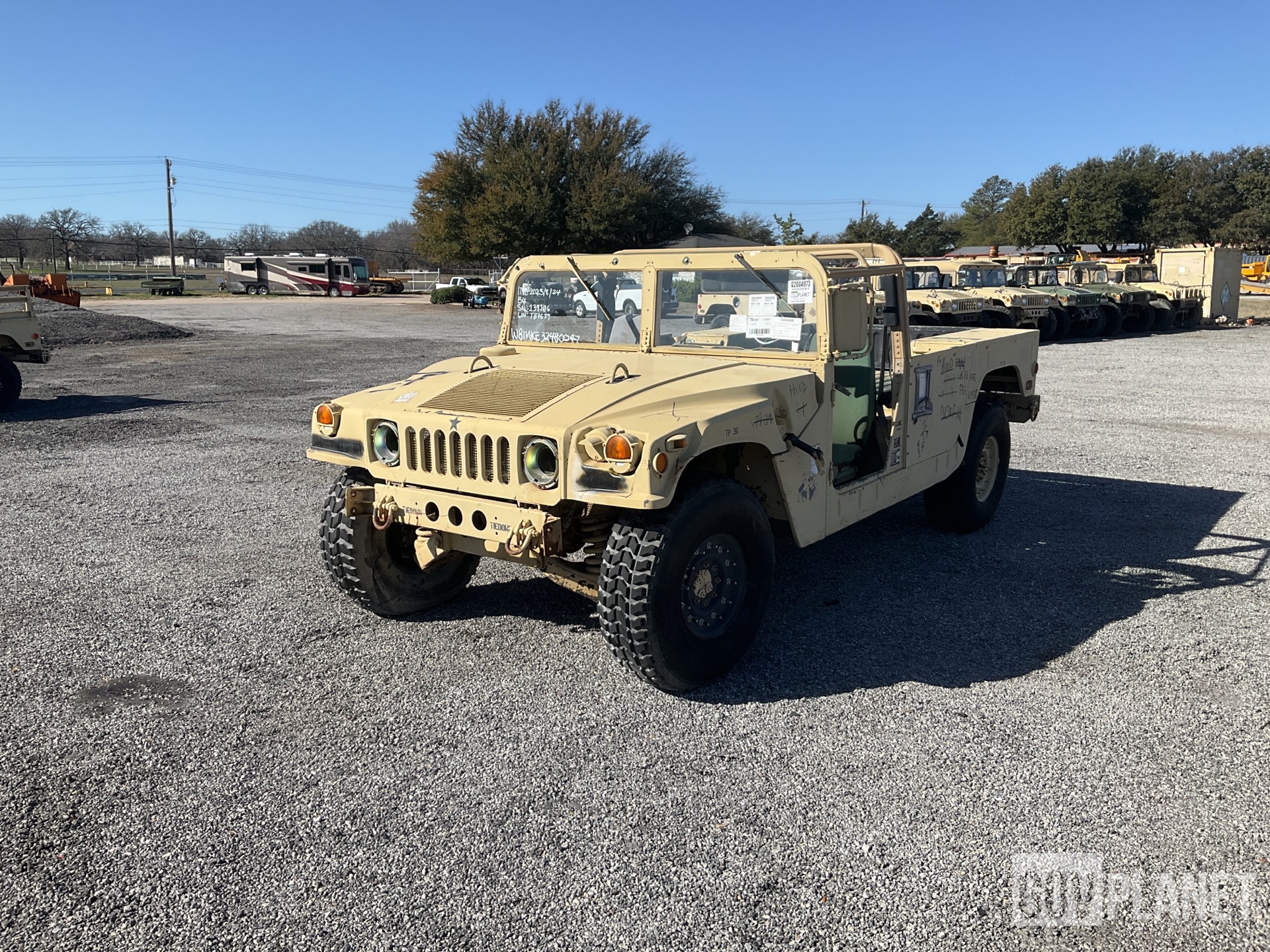 Surplus 1993 AM General M1097 HMMWV 2 Door w/Truck Body in