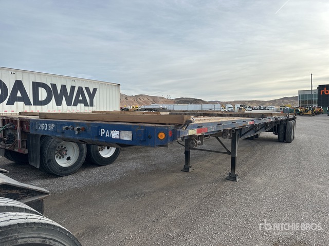 1984 Fruehauf PB80F245 80000 lb 45 ft T/A Flatbed Trailer