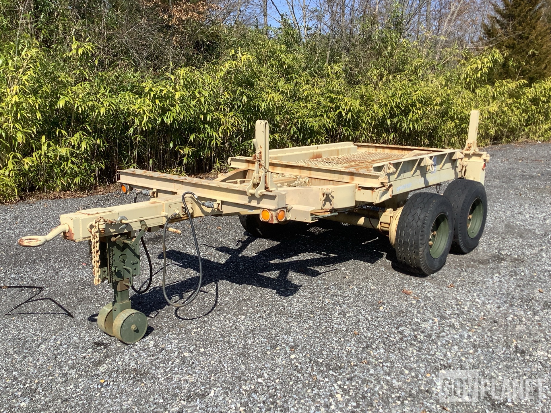 Surplus US ARMY Tank Automotive Command M796 Bolster Trailer in 