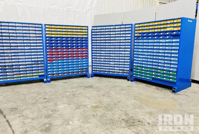 Quantity of (6) Fastenal Bins & Hardware (Unused) in Gainesville ...