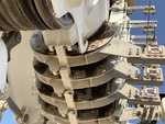 Crane Superstructure with Wear Pads
