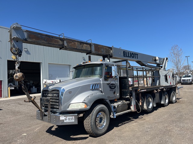 2008 Elliott 2695F 16000 lb Straight Boom on 2009 Mack Granite Granite 8x4 Boom Truck 2008 Elliott 2695F 16000 lb Straight Boom on 2009 Mack Granite Granite 8x4 Boom Truck