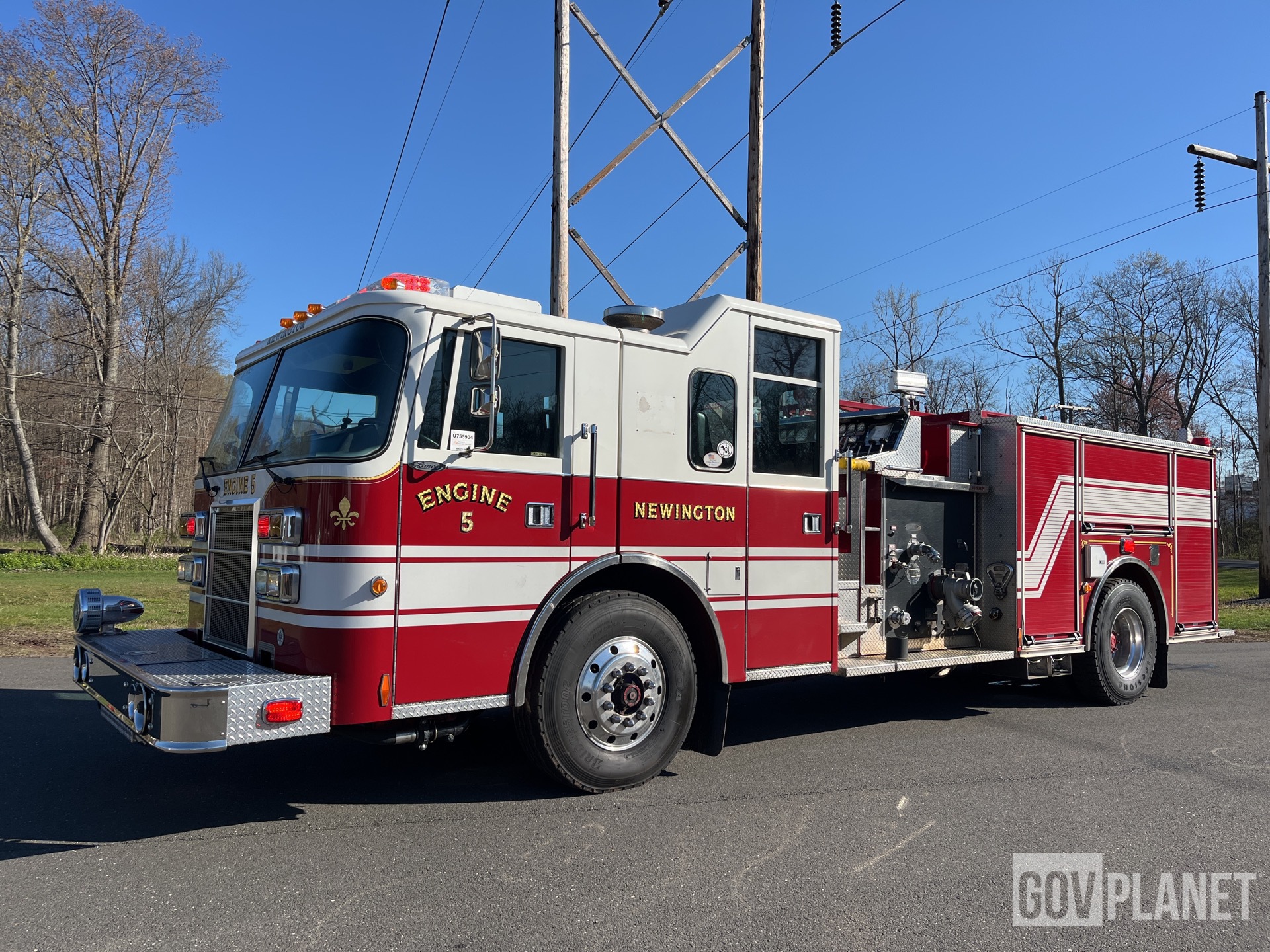 CHIEKO＋heart stock pierce (silver) Surplus 1995 Pierce CSYBX-1250 4x2 COE Crew Cab Fire Truck