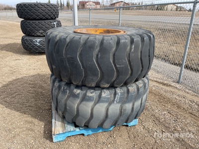 Quantity of (2) Goodyear 23.5R25 Pneus - Fits Volvo A30D