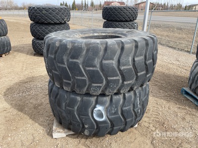 Quantity of (2) Goodyear 23.5R25 Pneus