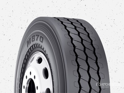 Quantity of (10) 315/80R22.5 Bridgestone M870 High-Scrub All-Position Tires Parti varie