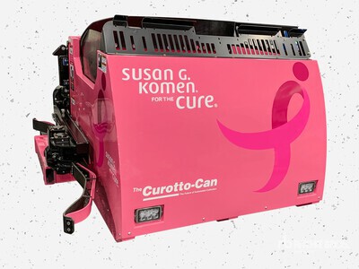 Pink Standard Base Curotto-Can with Work Lights