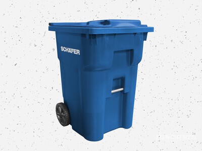 Quantity of (100) 95 Gallon SCHAEFER Waste Carts