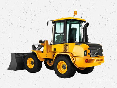 Volvo L30GS Waste Handler equipped with TY Cushion Solid Tires & Pemberton Grapple Bucket Wheel Loader