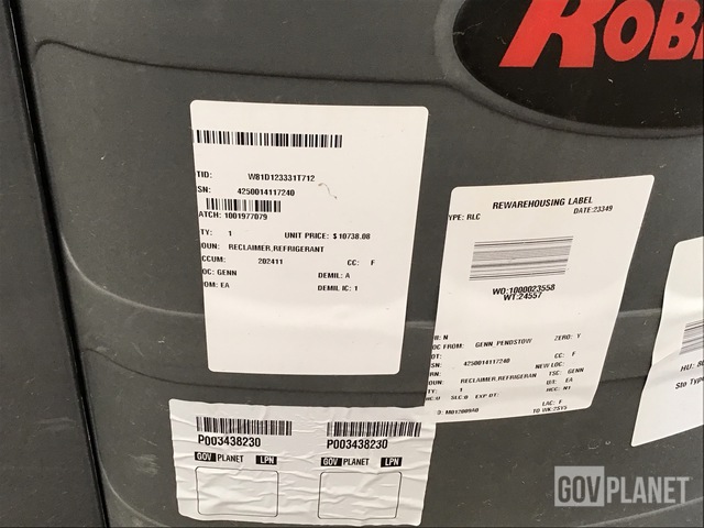 Surplus Robinair 17800B Refrigerant Recovery & Recycling System in ...