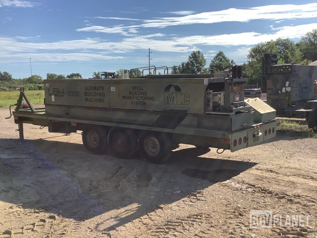 Ultimate Building Machine Mic Surplus 1998 MIC Industries UBM-2000 Ultimate Building Machine Trailer ...