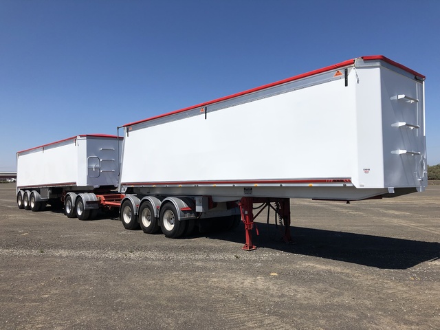 2013 Gippsland Body Builders Tri/A Road Train Combination Tipping Trailer 2013 Gippsland Body Builders Tri/A Road Train Combination Tipping Trailer
