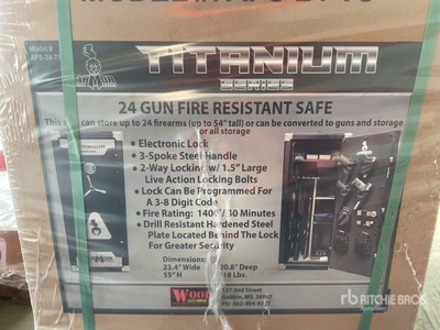 Armor Titanium Series 24 AFS-24-TS Gun Safe (Unused)