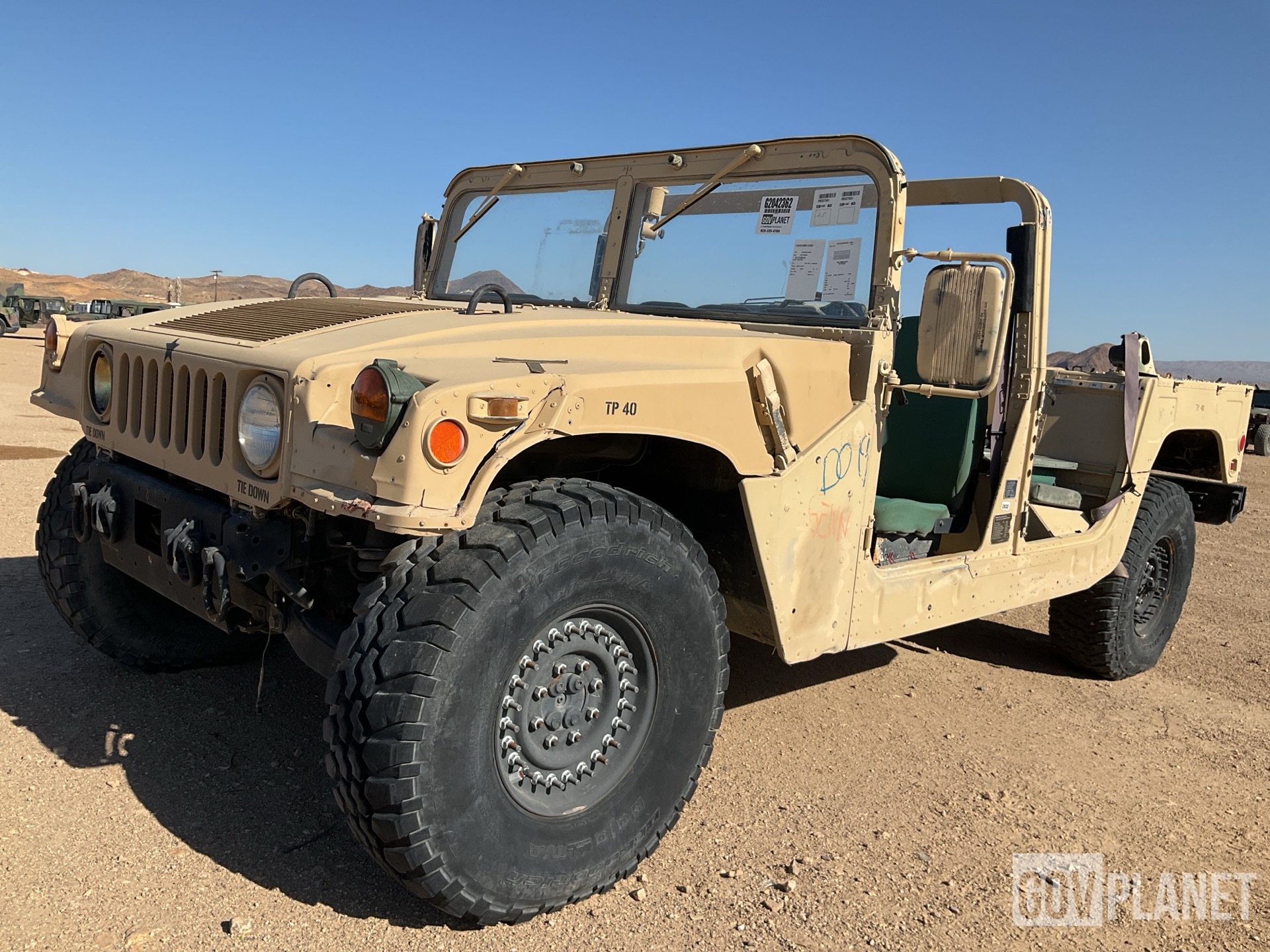 Surplus 2012 AM General M1097A2 HMMWV 4 Door w/Truck Body in Yermo 