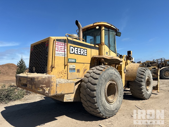 2002 John Deere 744H Wheel Loader in Marina, California, United States ...