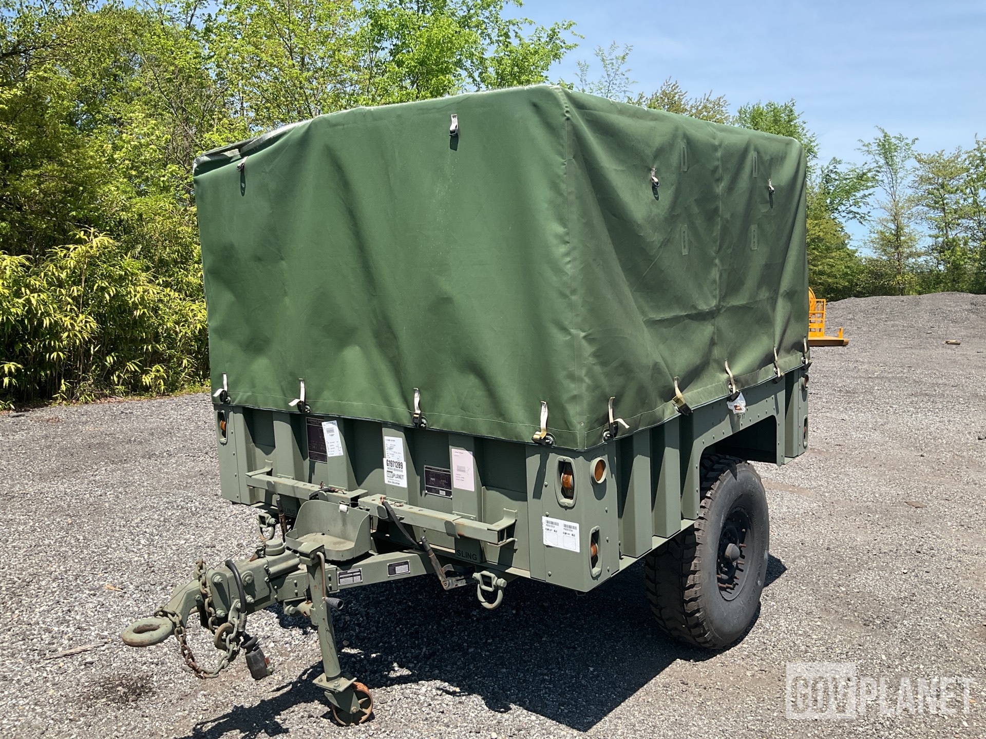 Surplus US ARMY Tank Automotive Command M1102 Cargo Trailer in
