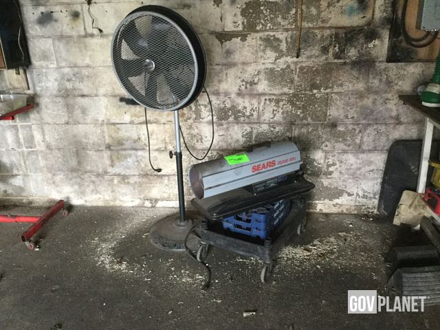 Sears 35 000 Btu Electric Heater King Pedestal Fan L 004 In Sears 35 000 Btu Electric Heater King Pedestal Fan L 004 In Aston Pennsylvania United States Ironplanet Item 1886535