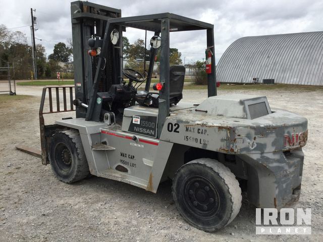 2006 Nissan VF05H70V Pneumatic Tire Forklift In Lafayette