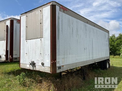 1991 Great Dane 721Z1BPW 28 ft x 96 in S/A Van Trailer