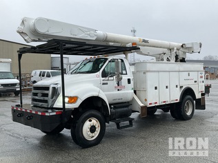 Altec AM855 55 ft on 2008 Ford F-750 XL 4x2 Bucket Truck in New Castle ...