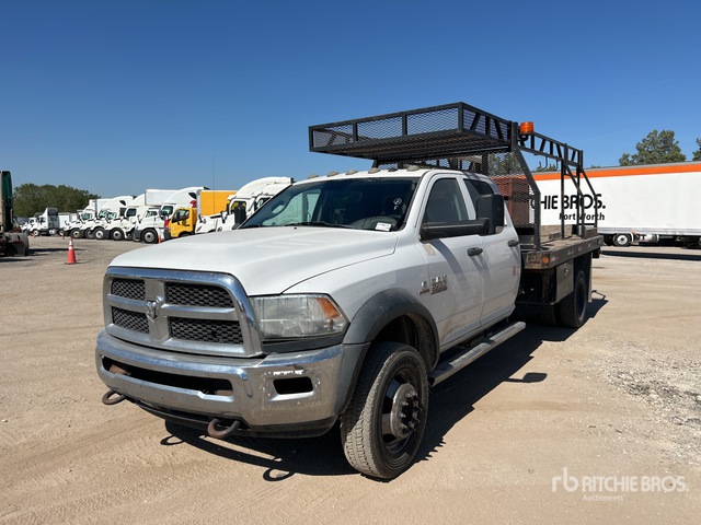 2018 Ram 5500 4x4 Crew Cab Flatbed Truck | Ritchie Bros. Auctioneers