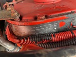 Engine with Emission Label