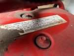 Engine with Emission Label