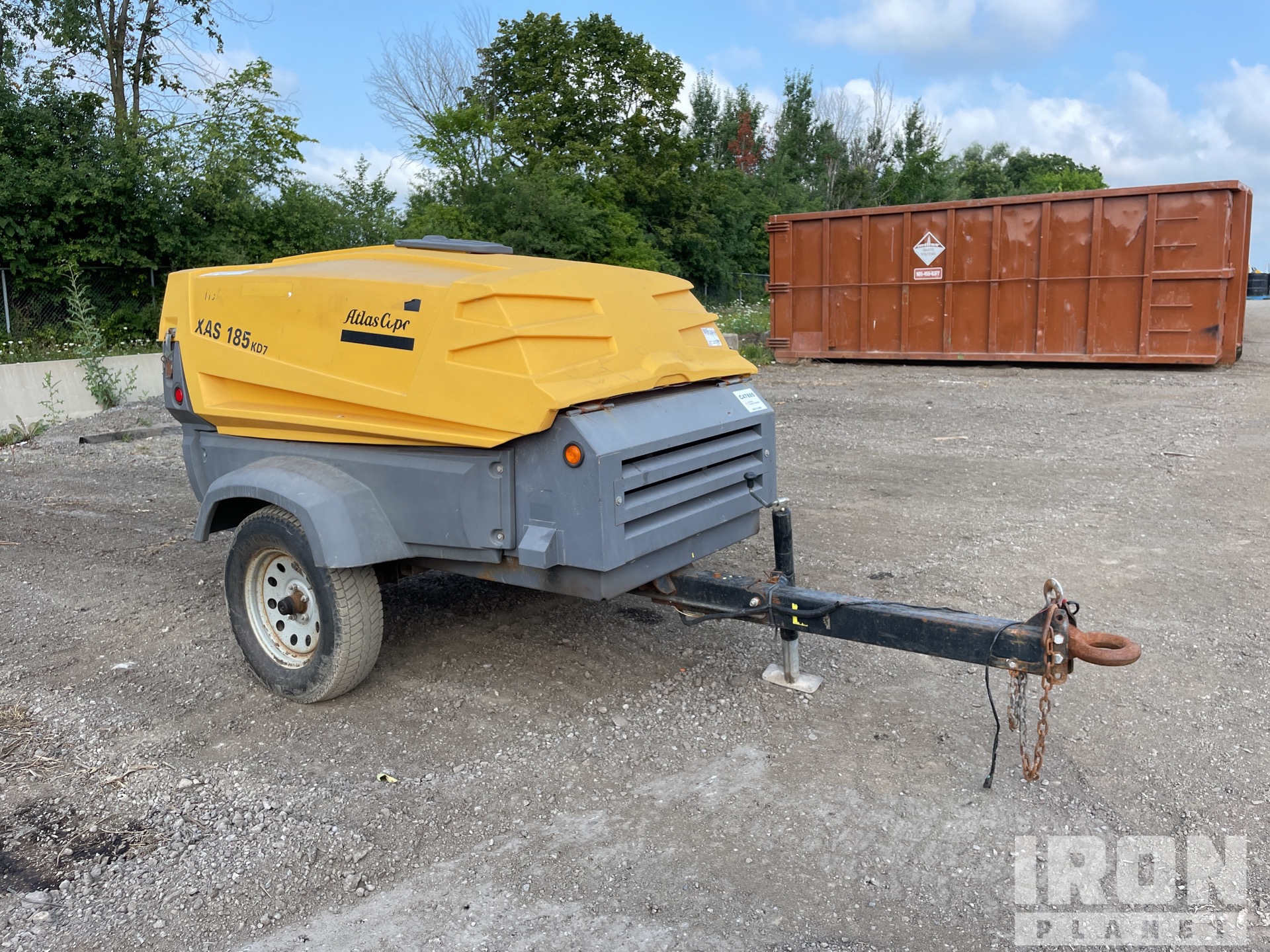 2015 Atlas Copco XAS 185 KD7 PE Mobile Air Compressor in Bolton