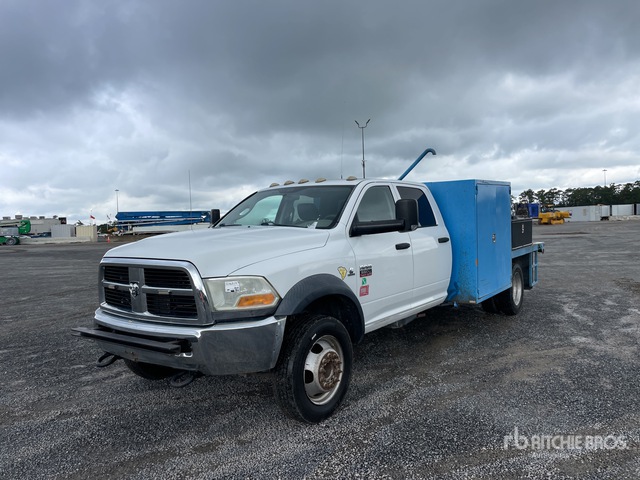 2012 Dodge Ram 5500 Heavy Duty 4x4 Crew Cab Flatbed Truck | Ritchie ...