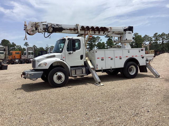 Altec on 2017 Freightliner M2106 4x2 Digger Derrick Truck