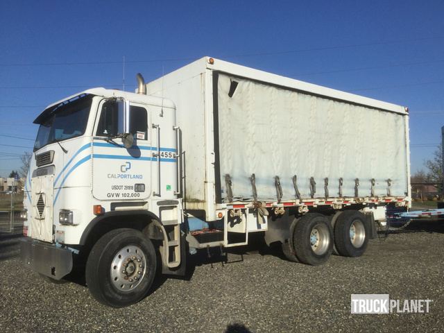 1989 Freightliner Fla Curtain Side Truck In Seattle Washington Photos S
