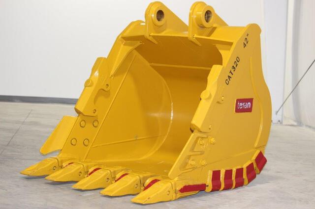 Teran BKT32042HD 42 in Excavator Bucket - Fits Cat 320, 321D, 323, 325F (Unused)
