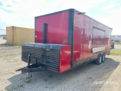 2023 Carranza ESP22X8 T/A Food Vending Enclosed Trailer Varios remolque