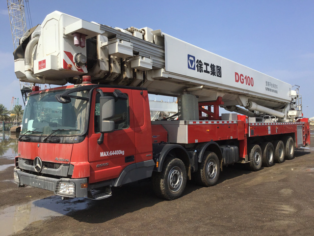 2015 Mercedes-Benz Actros 6555 w/ XCMG DG100 Platform Fire Truck 2015 Mercedes-Benz Actros 6555 w/ XCMG DG100 Platform Fire Truck