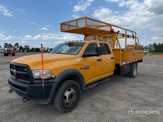 2016 Ram 5500 4x4 Crew Cab Flatbed Truck | Ritchie Bros. Auctioneers